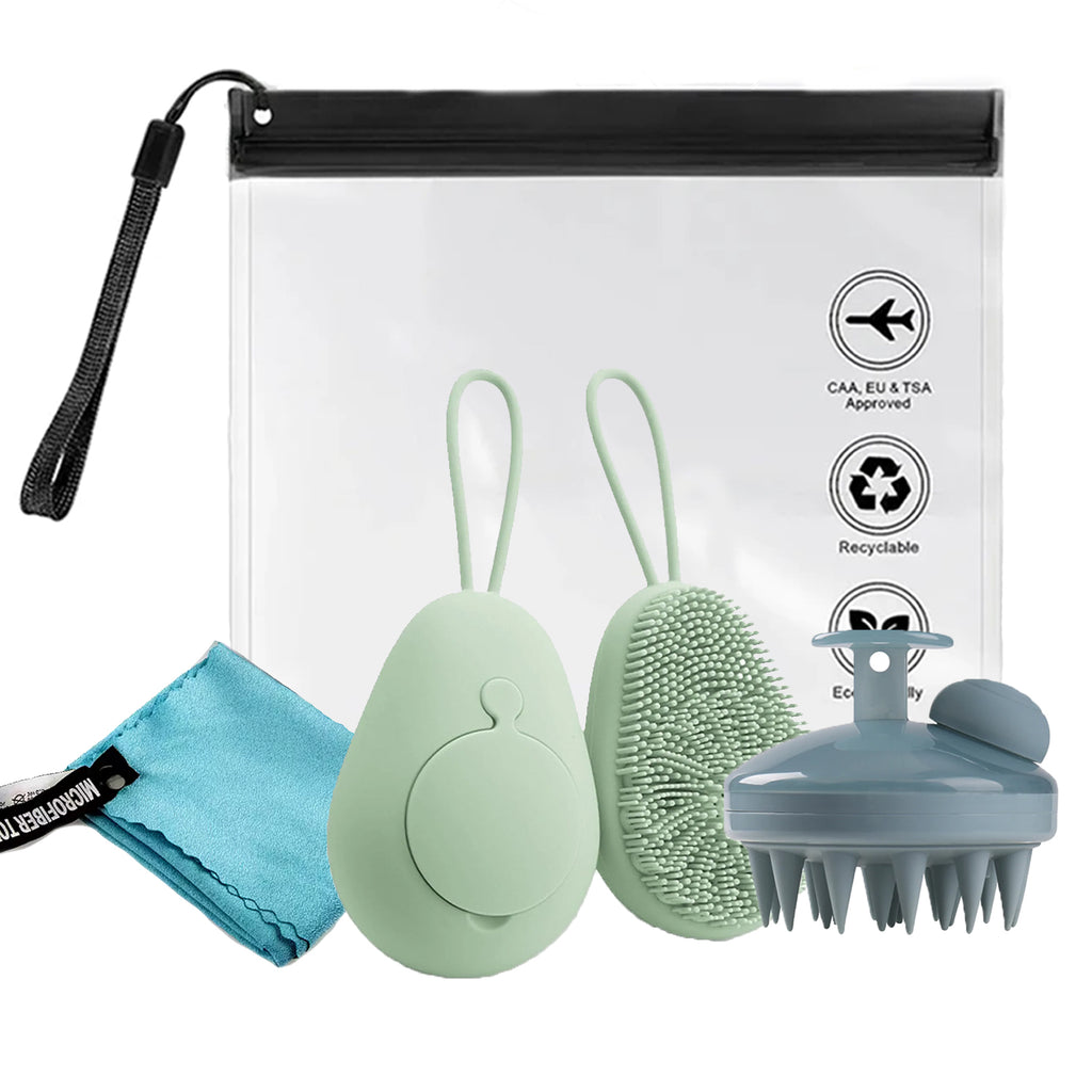 Exploro Trio — Body + Hair Scrubber + Travel Towel